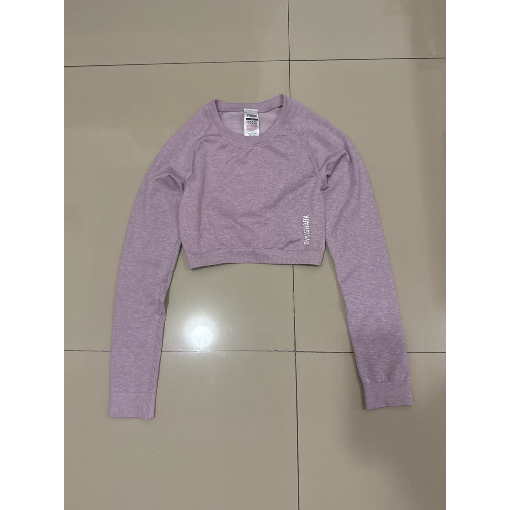 Preloved GS Top Crop Long Sleeve size XS Atasan Olahraga