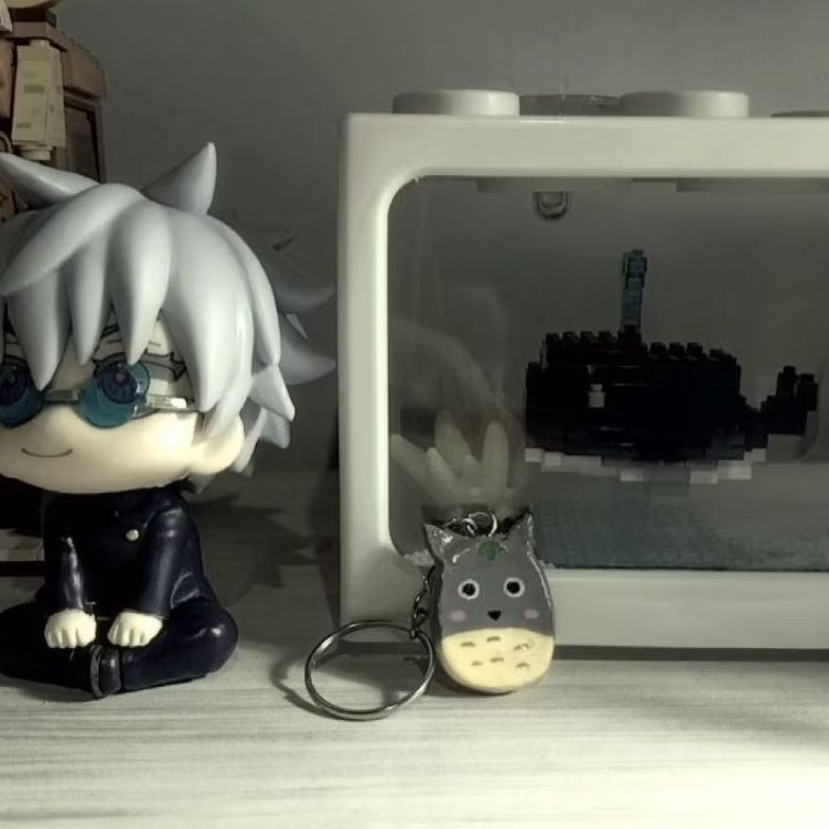 GHIBLI KEYCHAIN SERIES TOTORO CALCIFER CLAY