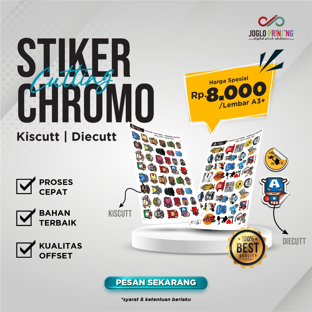 

STICKER CHROMO A3+ | STICKER KEMASAN | STICKER LABEL MAKANAN | STICKER CUSTOM