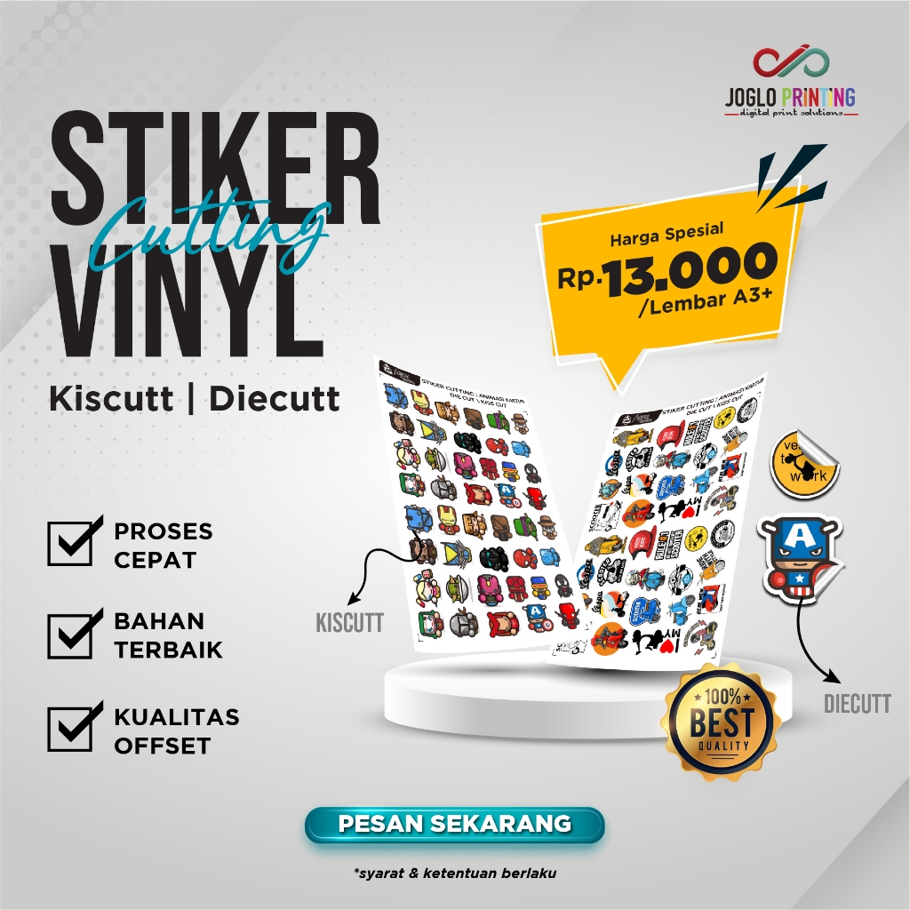 

STICKER VINYL A3+ TERMURAH !! | STICKER LABEL KEMASAN | STICKER MAKANAN