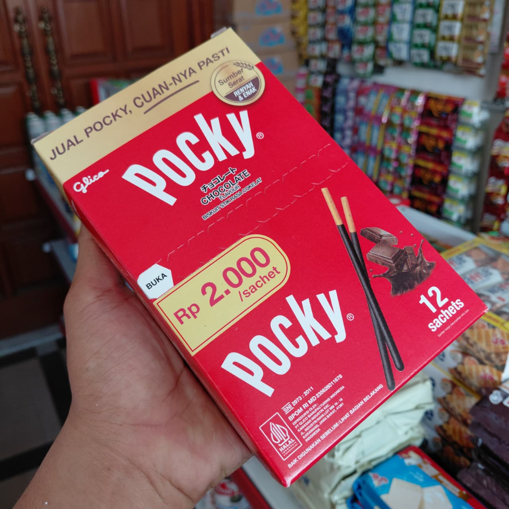 

Pocky-Pocky Cocolate 1Box Isi 12Sachet Harga Murah!!