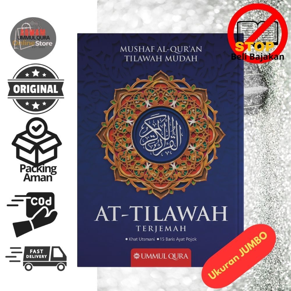 Al-Quran JUMBO At-Tilawah Terjemah Ukuran A4 Ummul Qura Rasm Utsmani