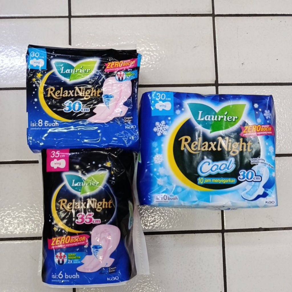 Pembalut Laurier Relax Naight 35cm, 30cm