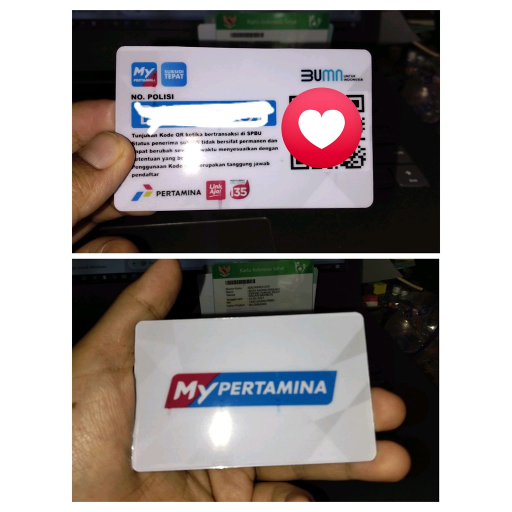 

Cetak kartu berbahan PVC (ID Card, BPJS, My Pertamina, KIP, NPWP dan lainnya