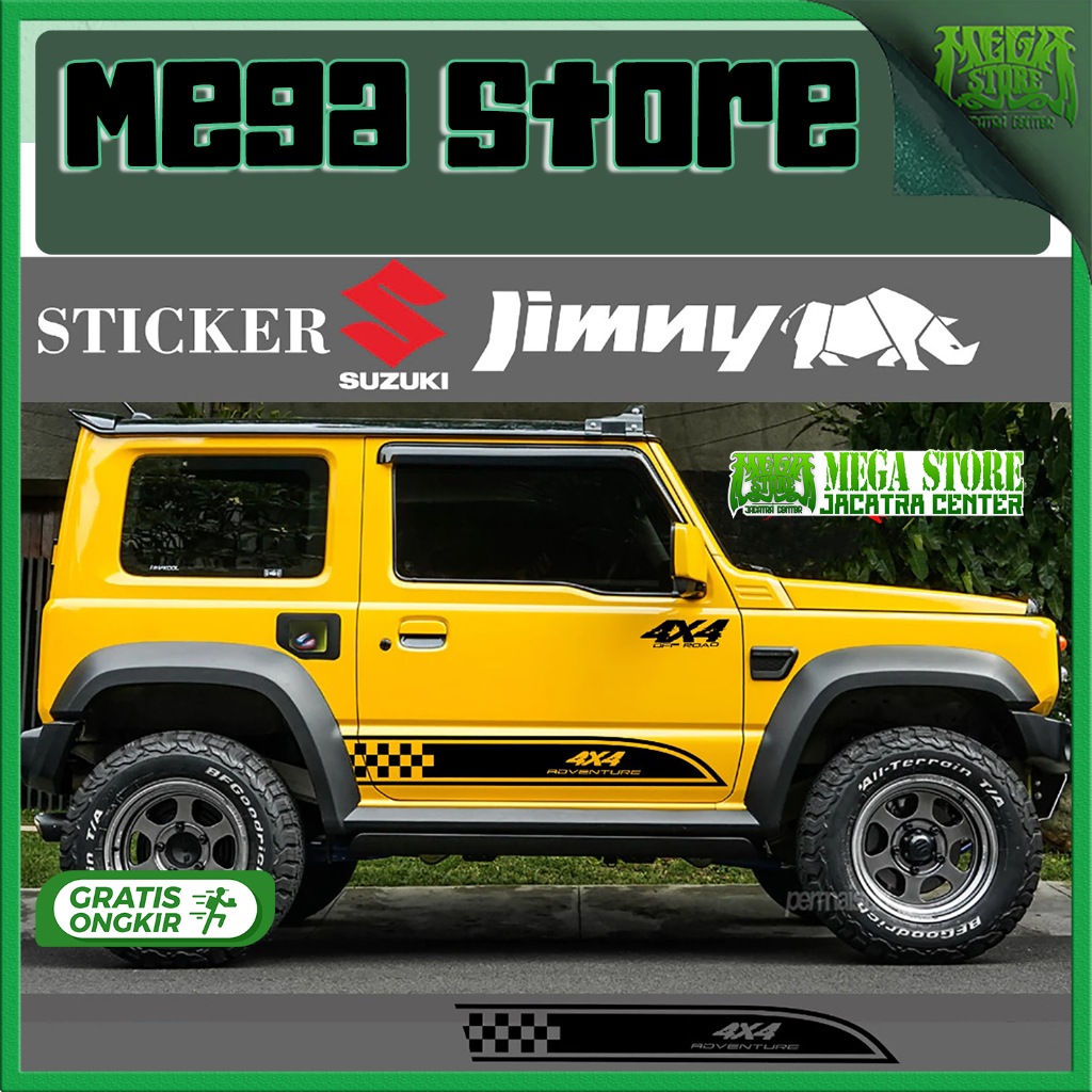 MEGASTORES sticker suzuki jimny aksesoris suzuki jimny all new jimny