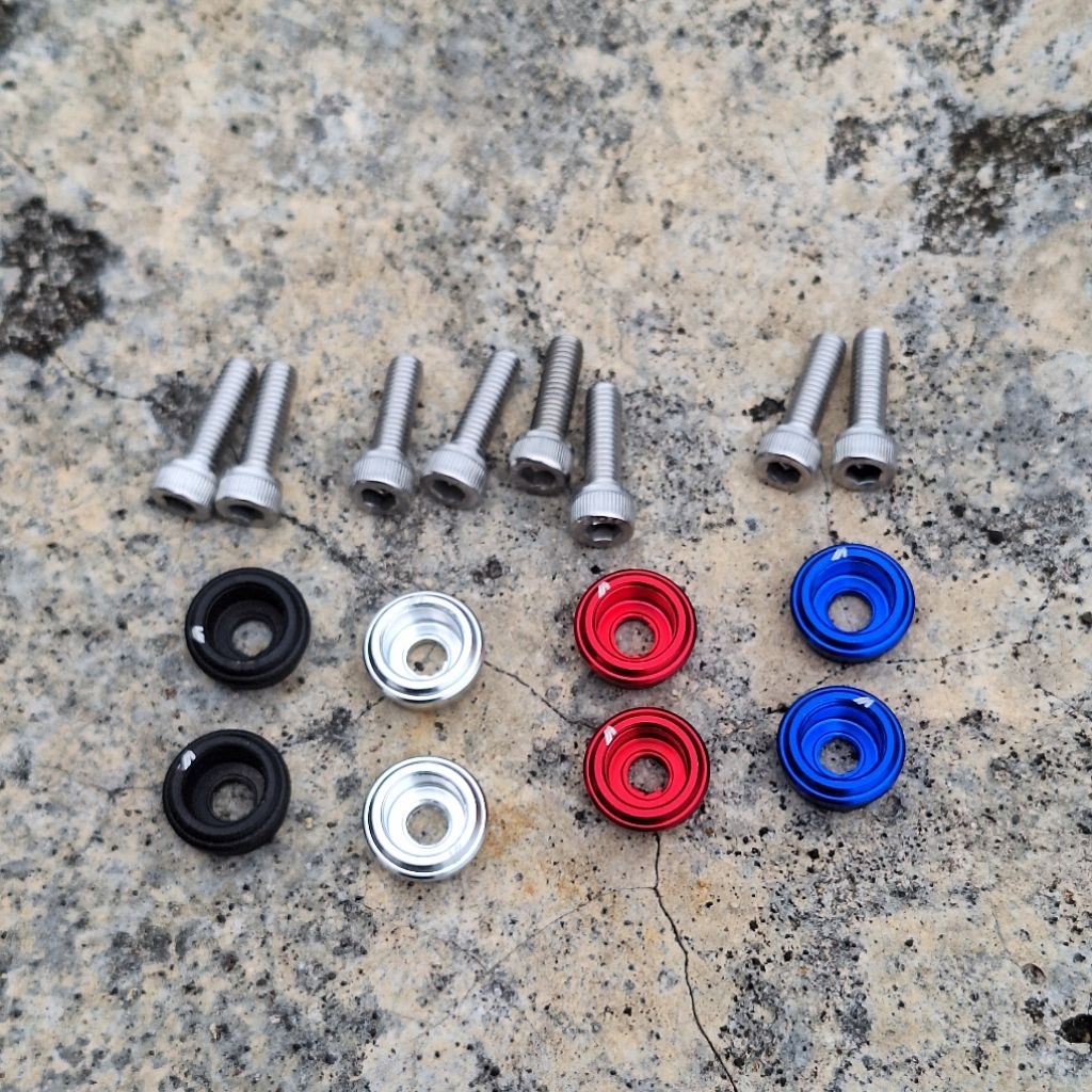 Yamaha Cover Knalpot AEROX & NMAX Full CNC Aluminium Alloy Baut & Coinan PNP Modifikasi Motor AEROX 