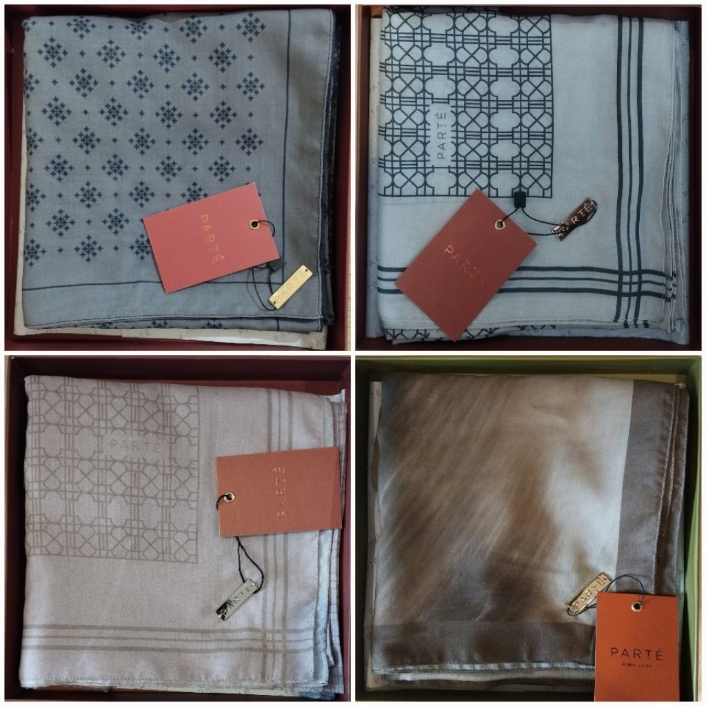 READY SIAP KIRIM BISA GOSEND ( NEW & NO DEFFECT ) PARTE FLER AERITH HYACINTH SCARF | 1990 SCARF | No