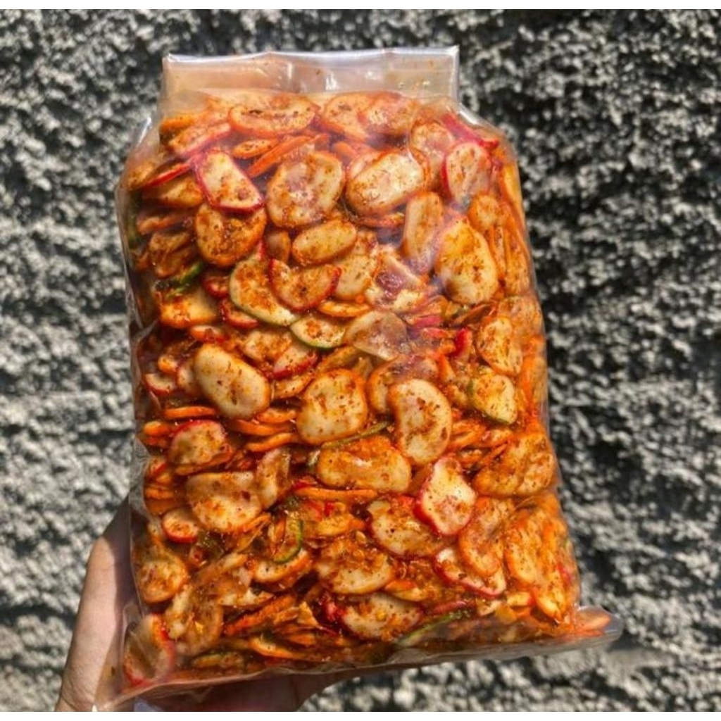 

Kerupuk Seblak Pedes Gurih Kerupuk Bantet Kemasan 250 gram