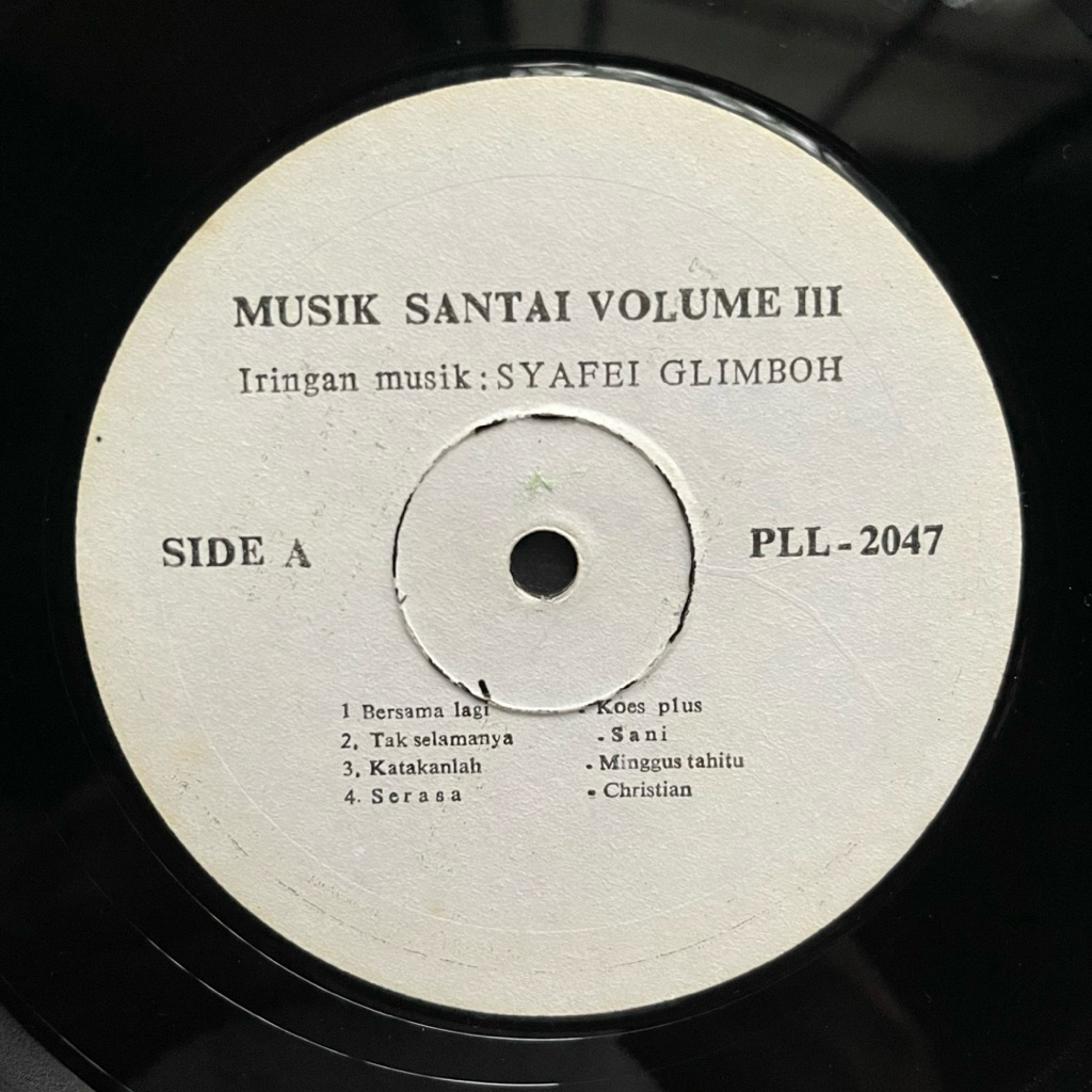 Piringan hitam vinyl - Musik Santai Vol. 3