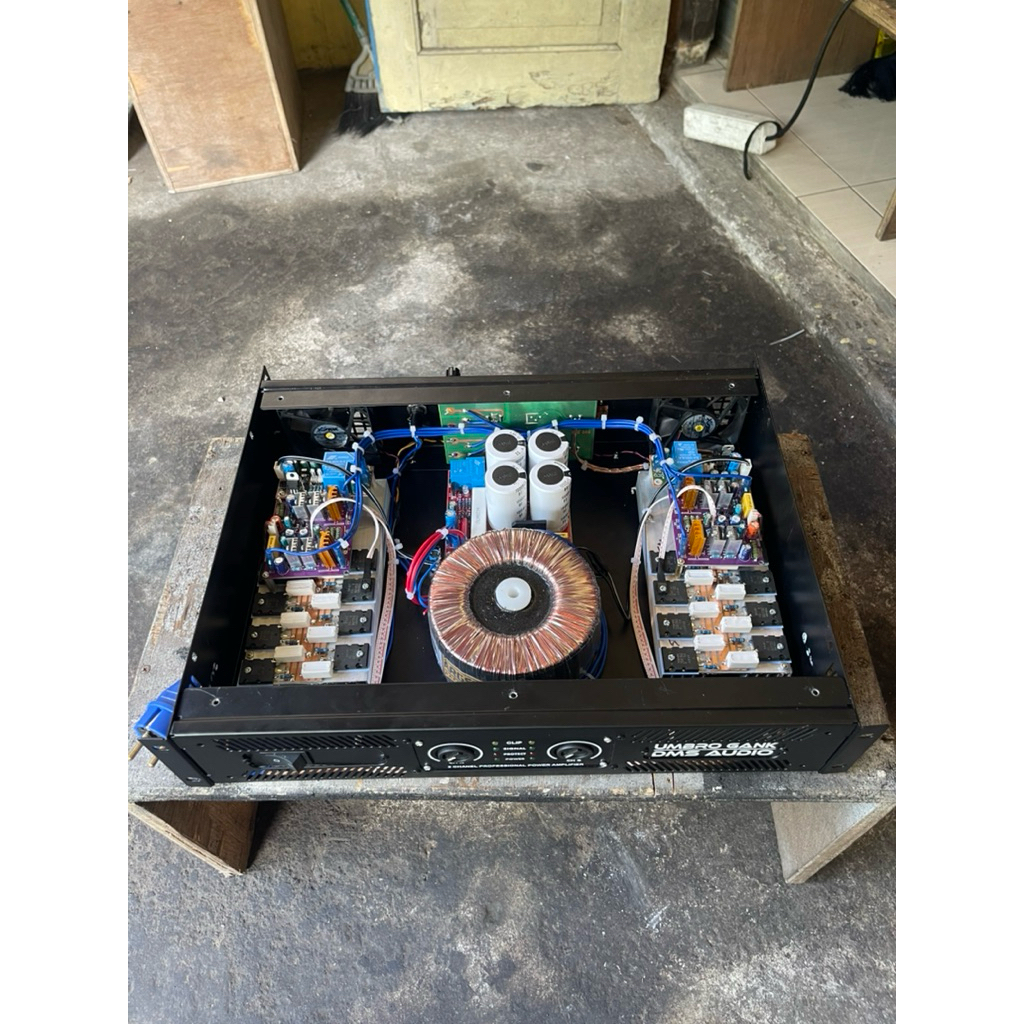 Power amplifier rakitan tanpa trafo box 2u custom