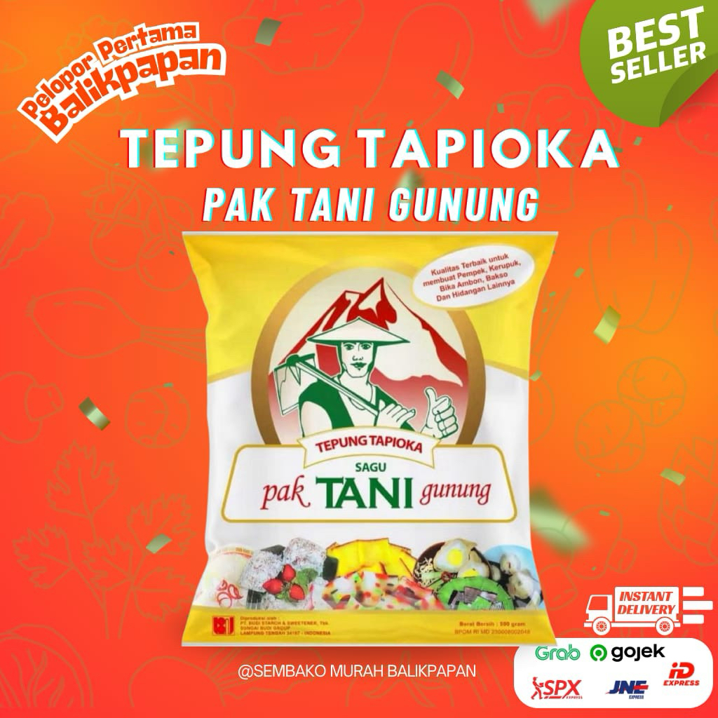 

tepung tapioka CAP PAK TANI GUNUNG