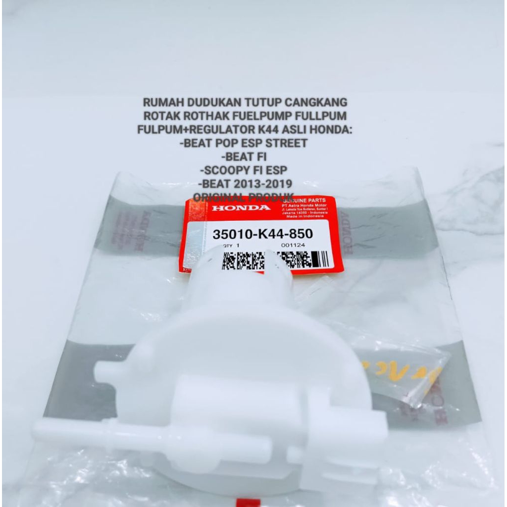 RUMAH DUDUKAN TUTUP CANGKANG ROTAK ROTHAK FUELPUMP FULLPUMP FULPUM+REGULATOR K44 ASLI HONDA BEAT POP