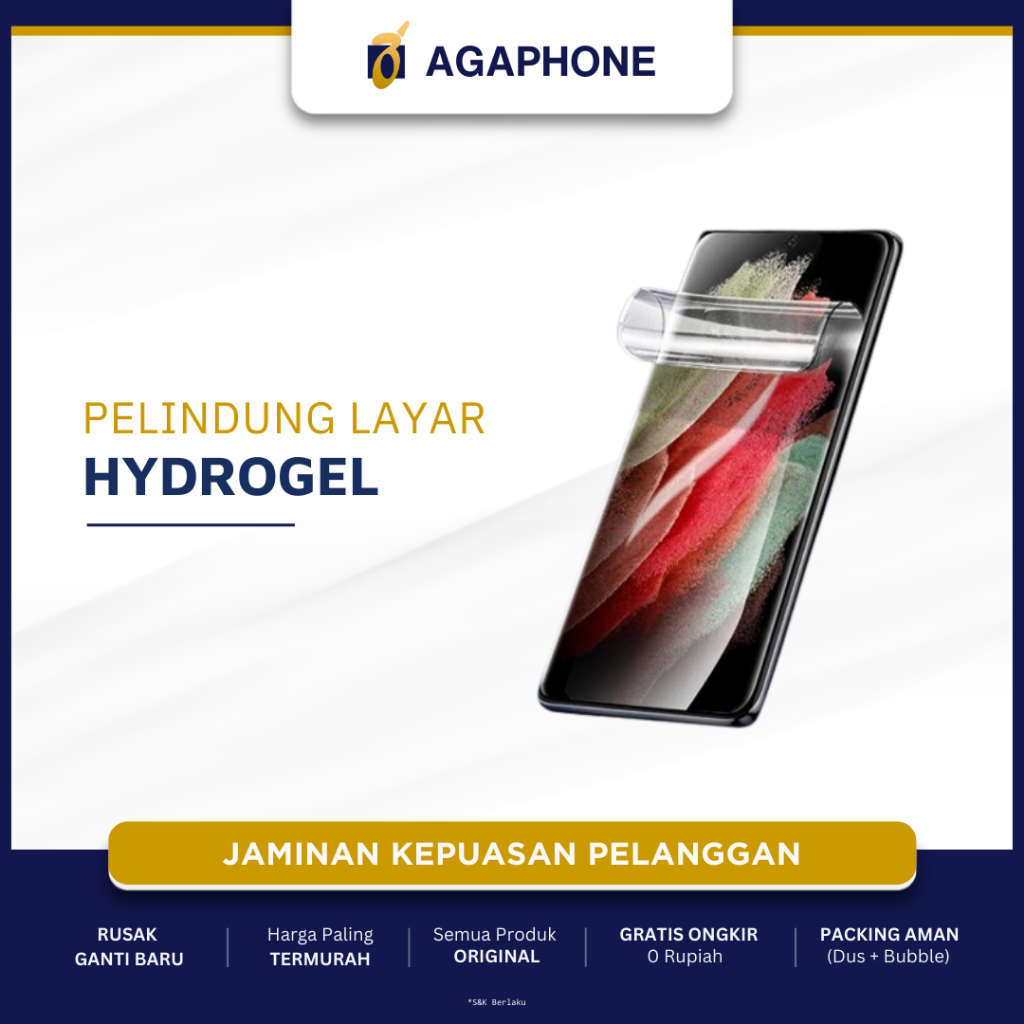 VIVO V60 V50 V40 V30 V29 V27 V25 V23 V21 V20 V19 V17 V15 V11 V9 V7 V5 Hydrogel Anti Gores Pelindung 