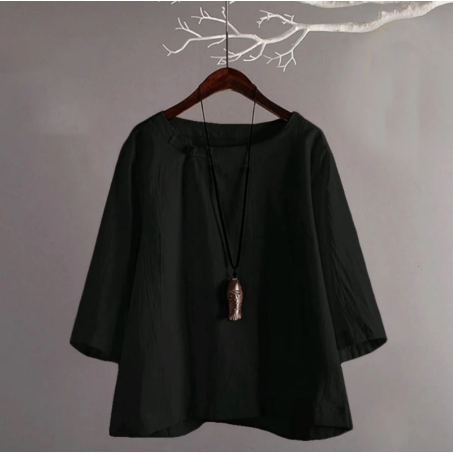 Baju Atasan Wanita Elegan Dan Modis Kinan Blouse Rayon Twill