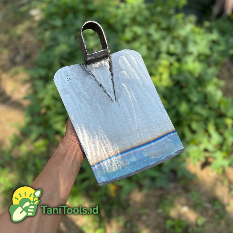 Cangkul Sawah Baja Putih Anti Lengket Cangkul Baja Tebal Anti Mleyot Super Tajam - Cangkul Baja Asli