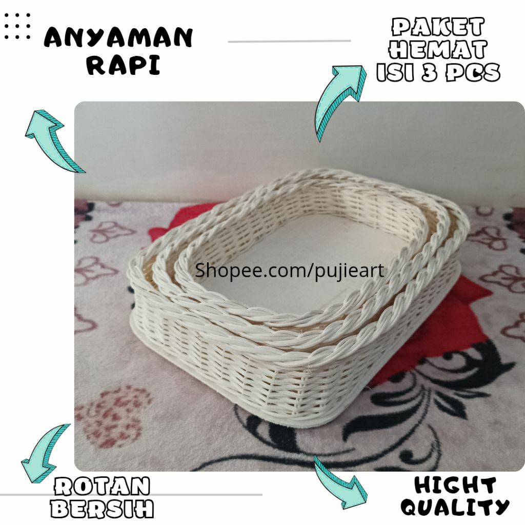 Kotak Seserahan Pernikahan Rotan , Keranjang Hantaran Hampers Murah