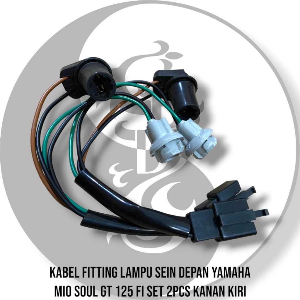 Kabel Fitting Lampu Sein Depan Yamaha Mio Soul Gt 125 Fi Set 2pcs Kanan Kiri Soket Piting Lampu Sein