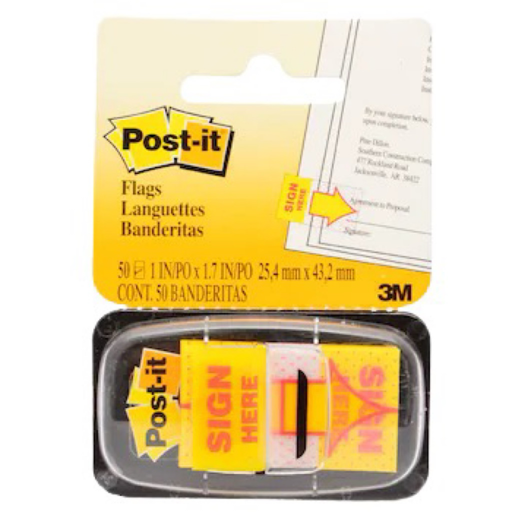 

Post It Sign Here 3M / Penanda Dokumen