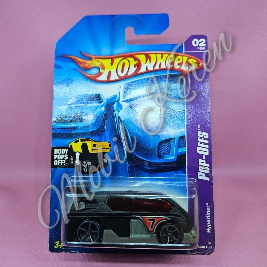 Diecast Hot Wheels 2006 Pop Offs Hyperliner black