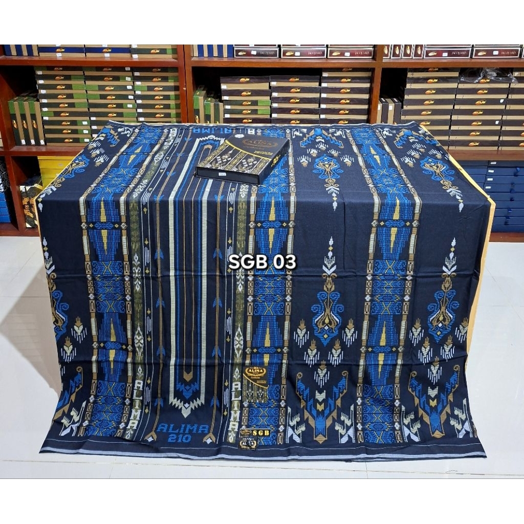 SARUNG ALIMA 210 EXCLUSIVE BAHAN RAYON ADEM MOTIF BHS TERBARU