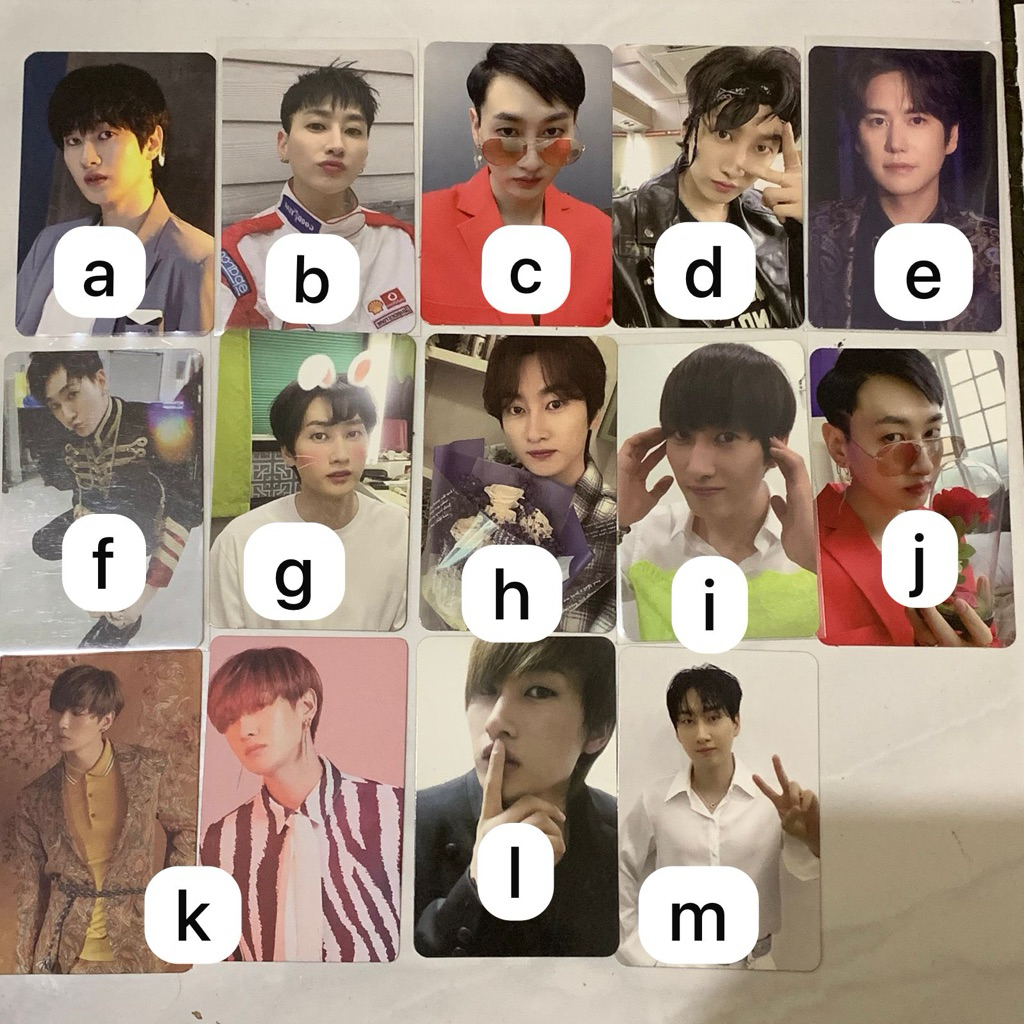 SUPER JUNIOR OFFICIAL PHOTOCARD EUNHYUK KYUHYUN PHOTOCARD OFFICIAL PC