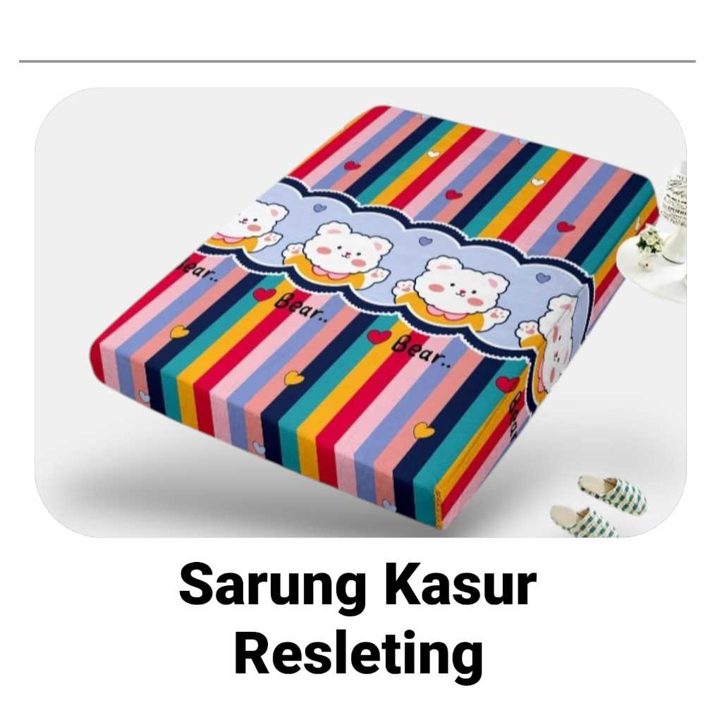 Sarung Kasur Resleting Ukuran 80x200x15 90x200x15 100x200x15 120x200x15 140x200x15 160x200 180x200
