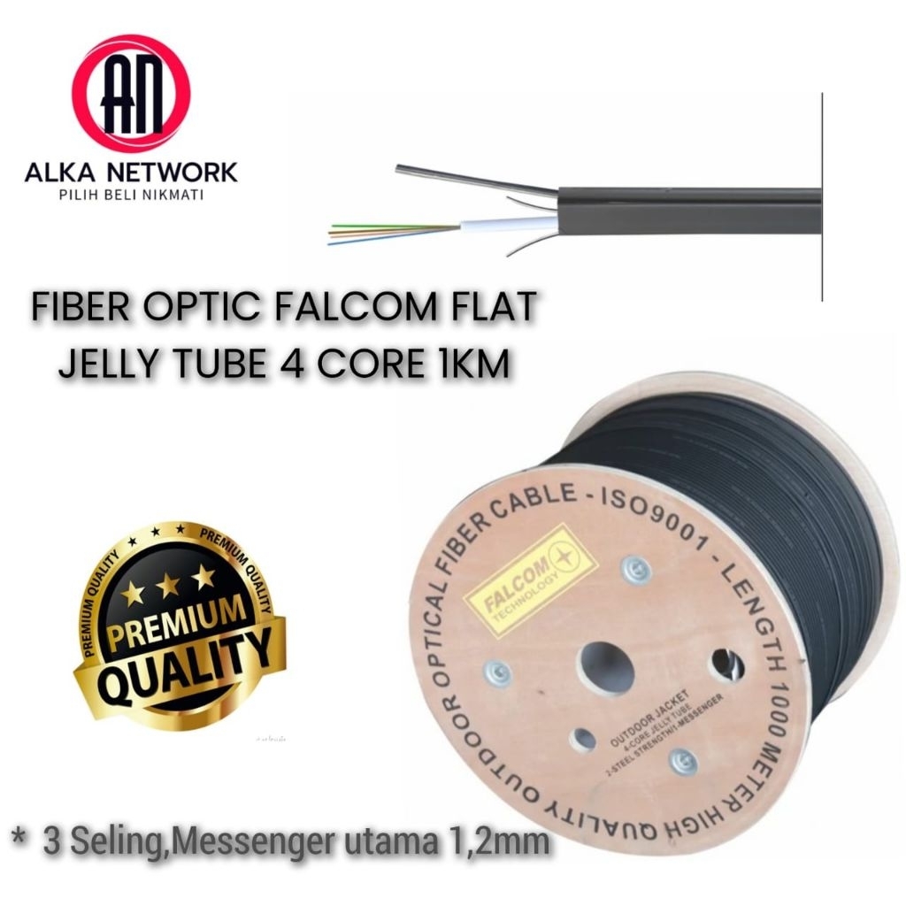 Kabel Fiber Optik JELLY TUBE 4 CORE 3 SELING 1000M