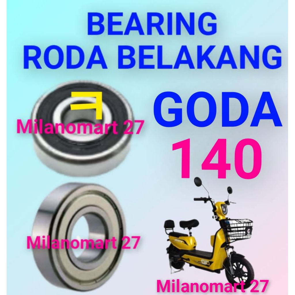 bearing roda belakang goda 140 laker laher klahar bearing dinamo sepeda listrik goda 140