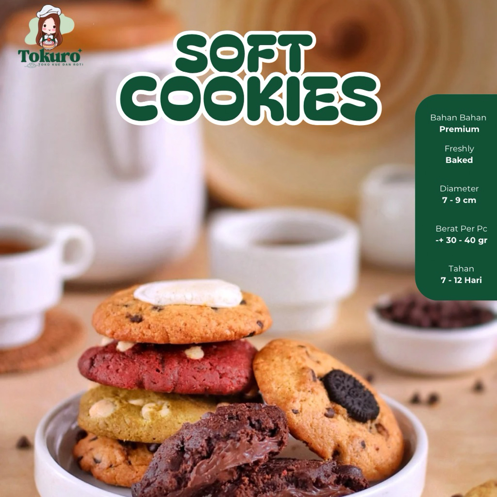

SOFT COOKIES PREMIUM ( ISI 6 BIJI ) BUNDLING BY TOKURO.ID