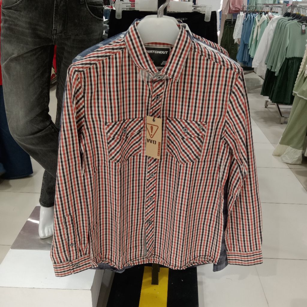 WATCHOUT KEMEJA KOTAK KEREN | BAJU KEMEJA LENGAN PANJANG | ORIGINAL