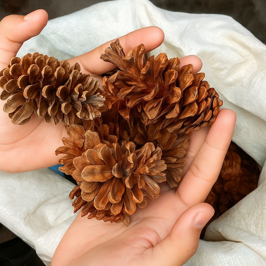 GROSIR BUNGA PINUS KERING MEKAR DEKORASI | HOMEDECOR | BAHAN DEKORASI BUNGA PINUS KERING MEKAR | BUN