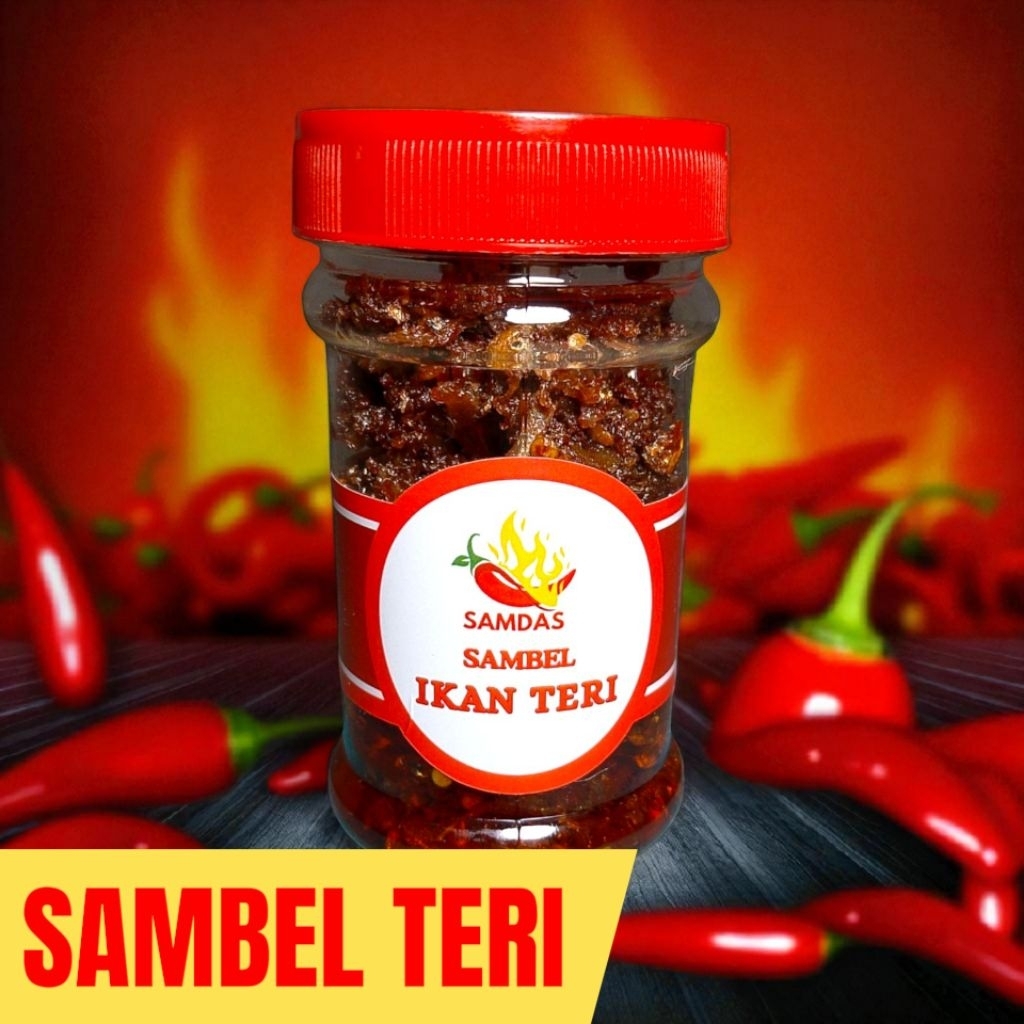 

Sambal Ikan Teri Tanpa Pengawet Berat 125 gram enak dan lezat