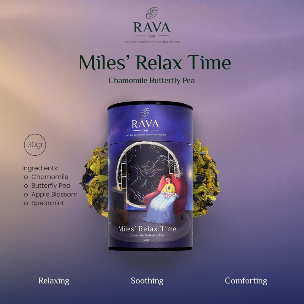 

Chamomile Butterfly Pea (Telang) - Rava Tea: Miles' Relax Times - Premium Artisan Tea