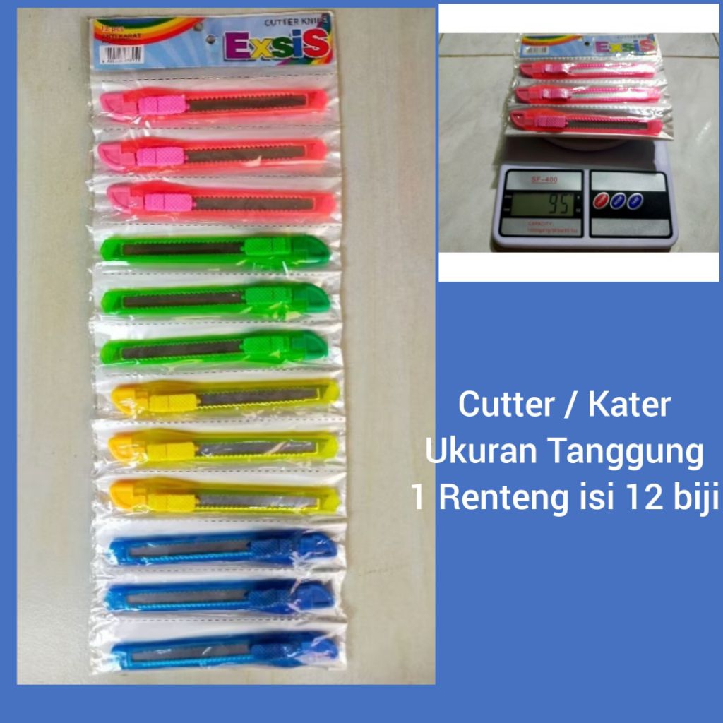 

Cutter / Kater Tanggung 1 Renteng isi 12 Biji