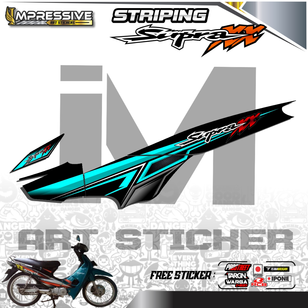 015. STICKER STRIPING SUPRA XX - STRIPING SUPRA XX MOTIF 02