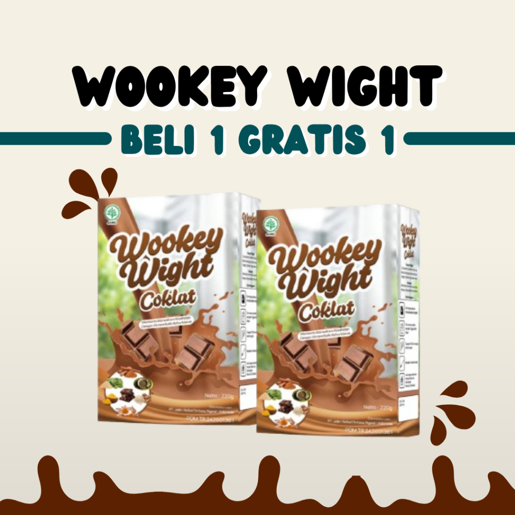 

PROMO!! BELI 1 GRATIS 1 WOOKEY WEIGHT RASA COKLAT akan membantu menaikkan berat badan