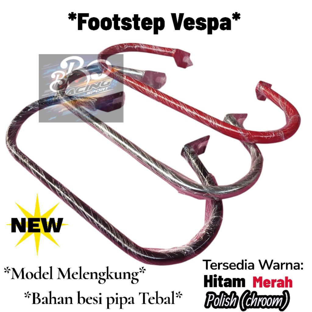 Footstep Vespa Model Mlengkung Vespa Super Sprint VBB PX Excel