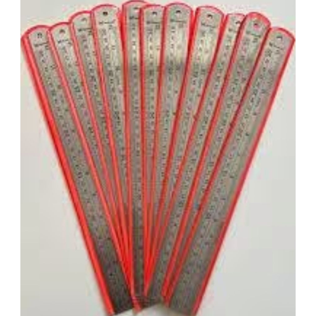 

1LUSIN Penggaris Besi 30cm Murah Harga Grosir