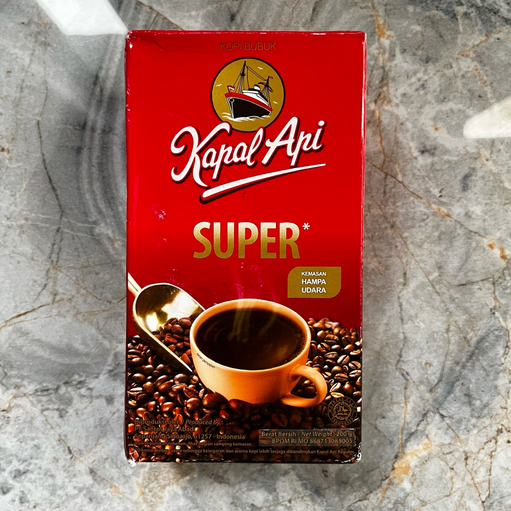

NEW Kapal Api Super Kopi Bubuk 200 Gram