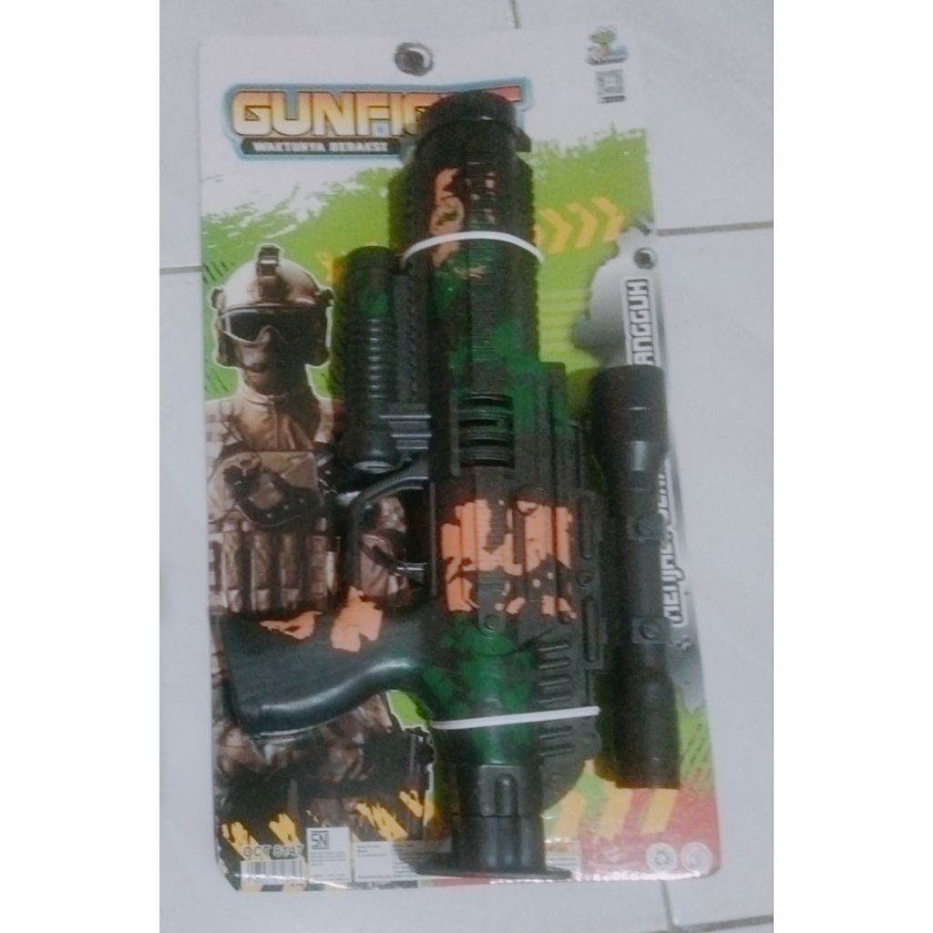 Mainan Tembakan Bunyi Tanpa Baterai