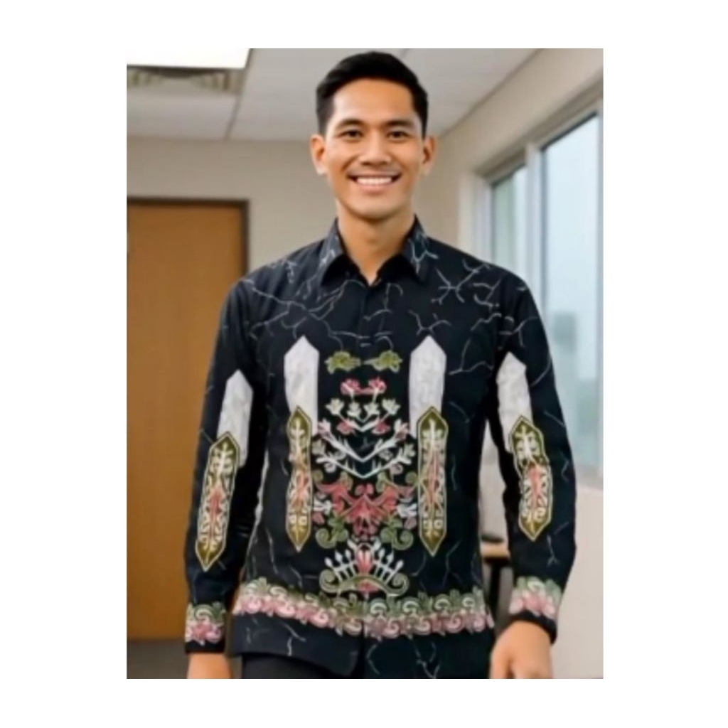 Kemeja Batik Motif Kalimantan