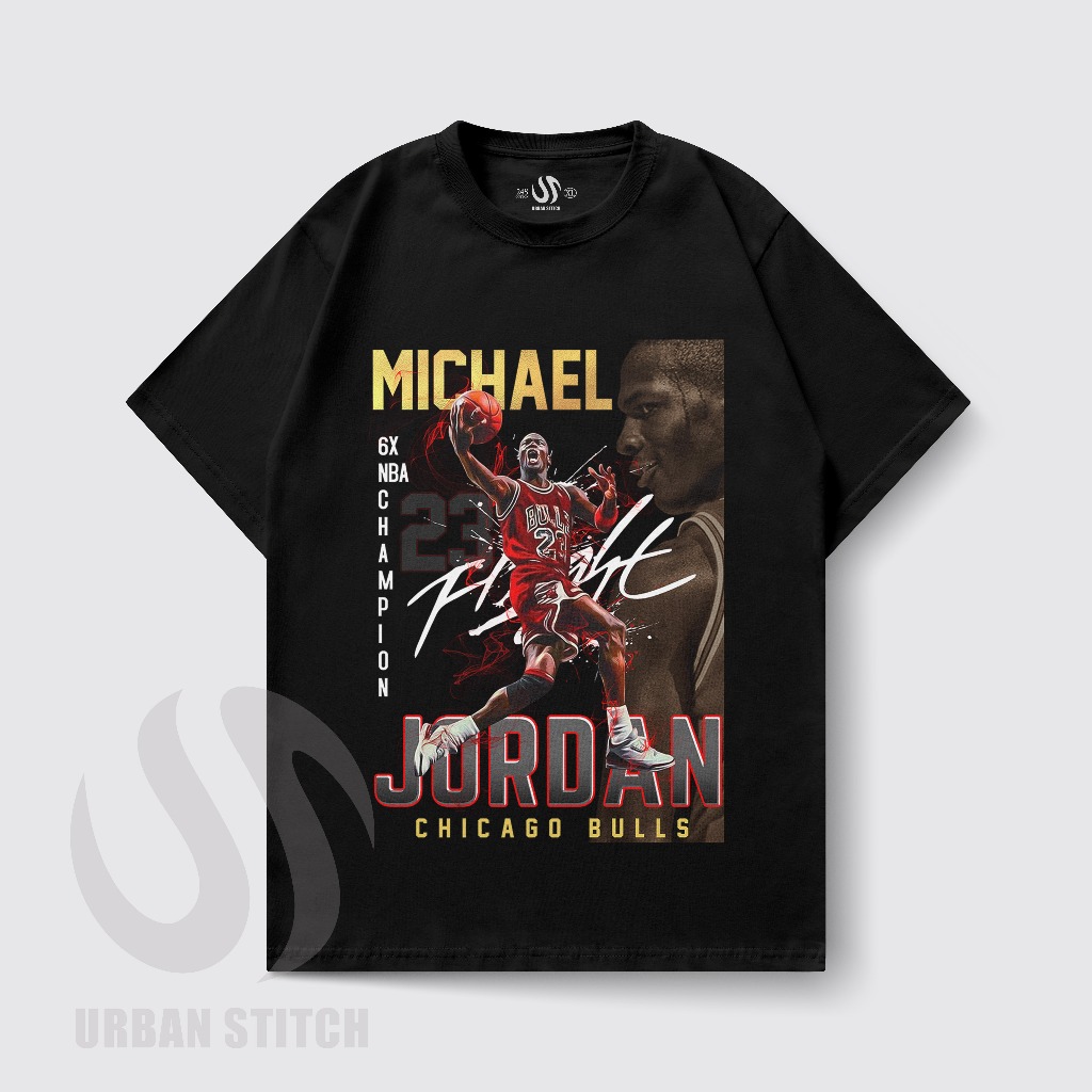 Kaos Oversize Michael Jordan Chicago Bulls Vintage / Kaos Oversize NBA Legend Michael Jordan 23