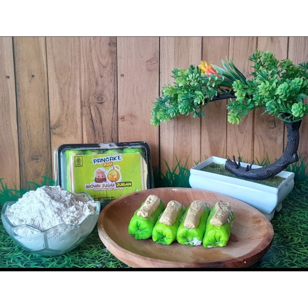 

Pancake durian roll brown sugar