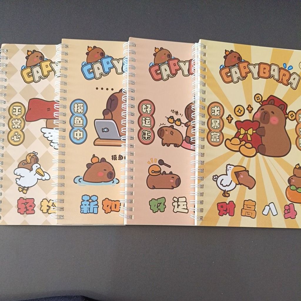

NOTEBOOK SPIRAL CAPYBARA UKURAN A5 60 LEMBAR
