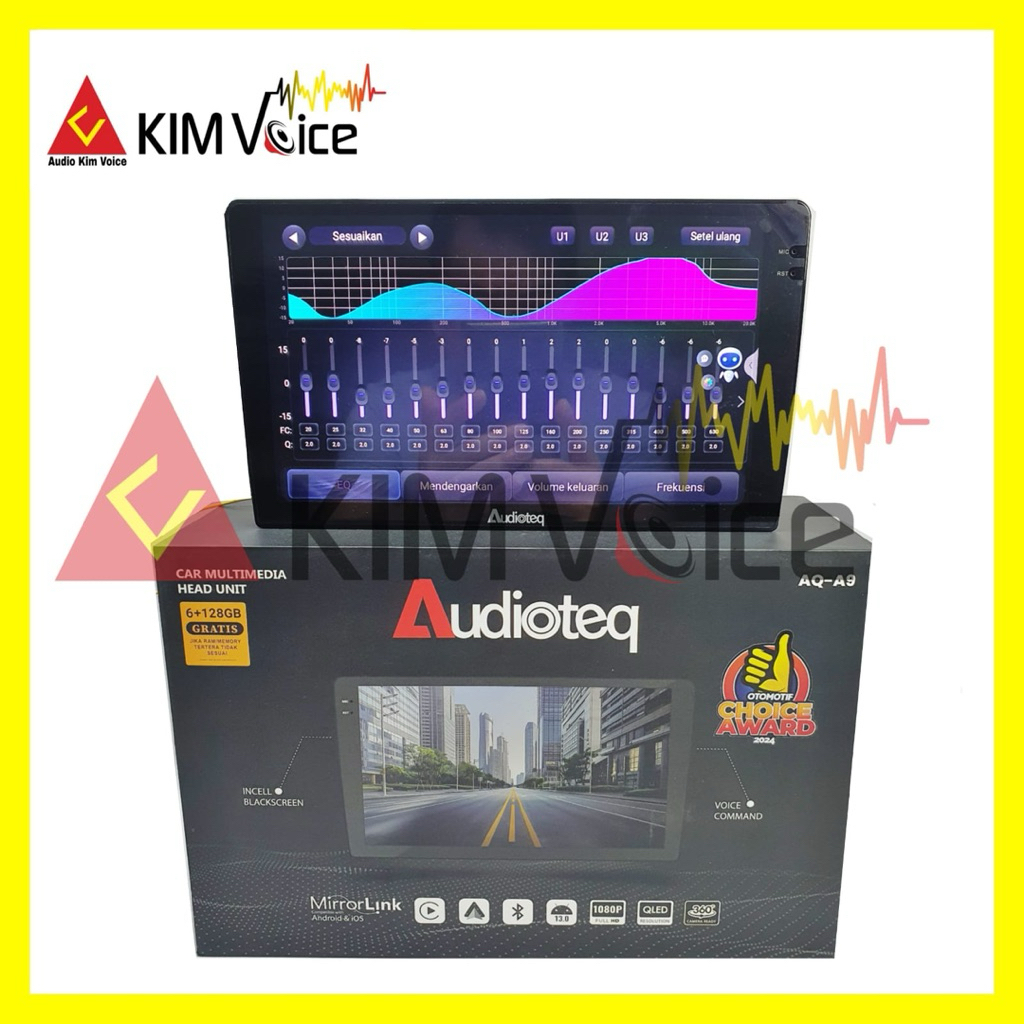 Head Unit Android Audioteq AQ-A9 RAM 6/128GB 9 inch 10 inch