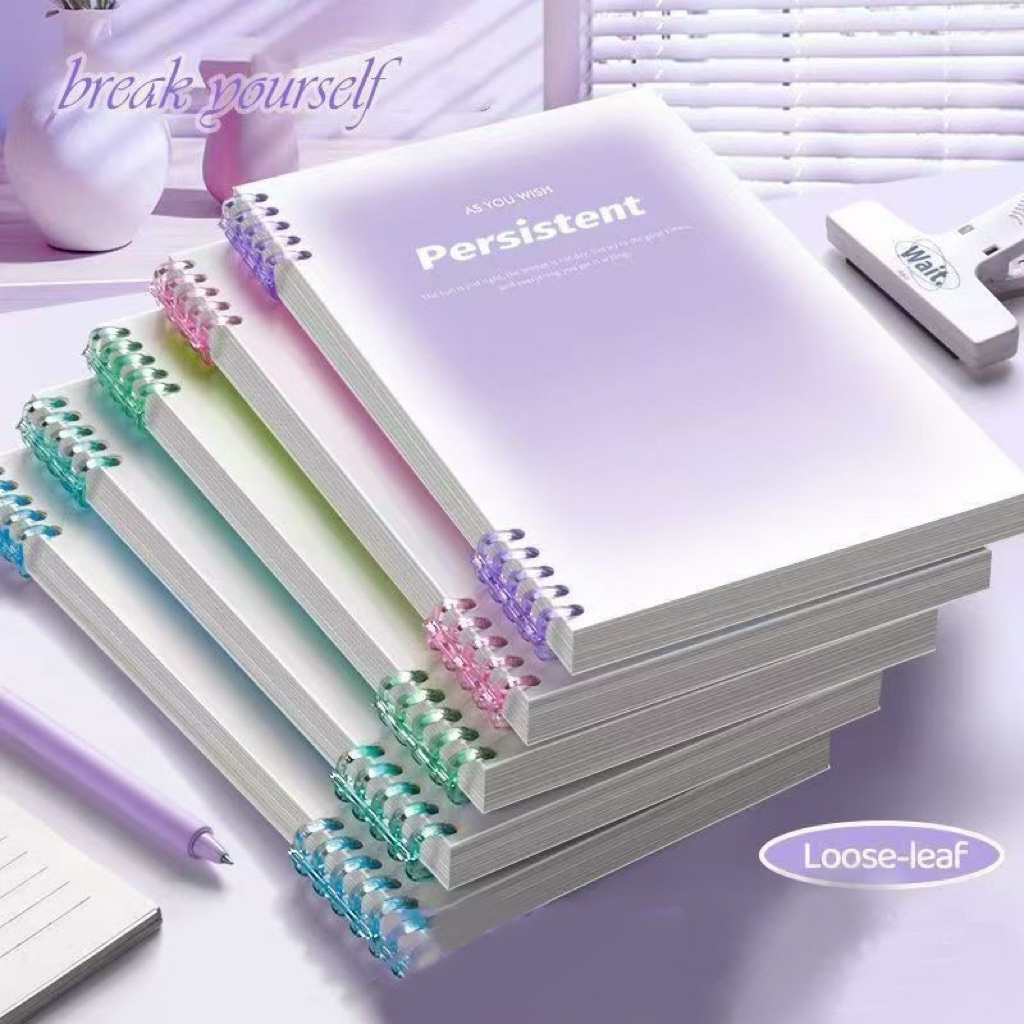 

Amiinah Store Buku Binder / Buku Catatan Lucu / Notebook Loose Leaf Lucu / Buku Tulis Sekolah / Aesthetic Korean Loose Leaf Binder