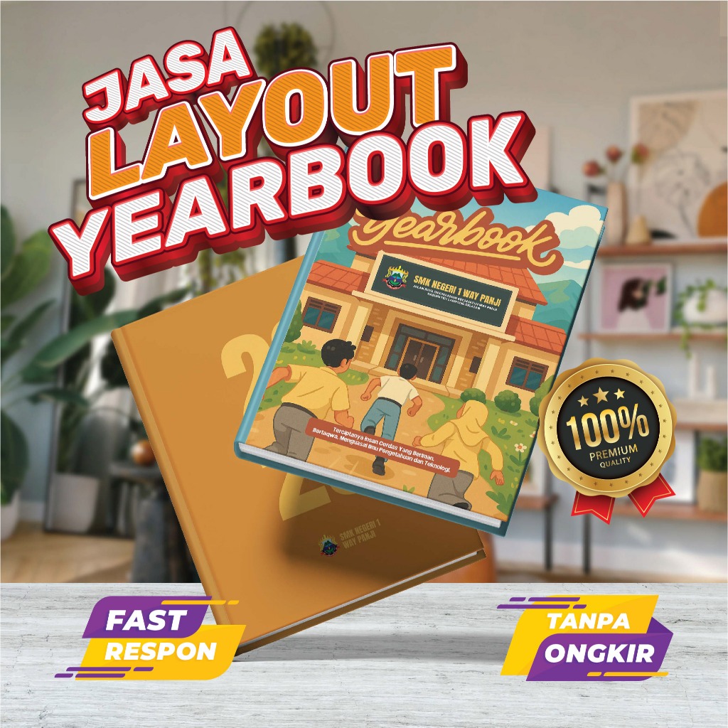 Jasa desain Buku Tahunan Sekolah atau Yearbook