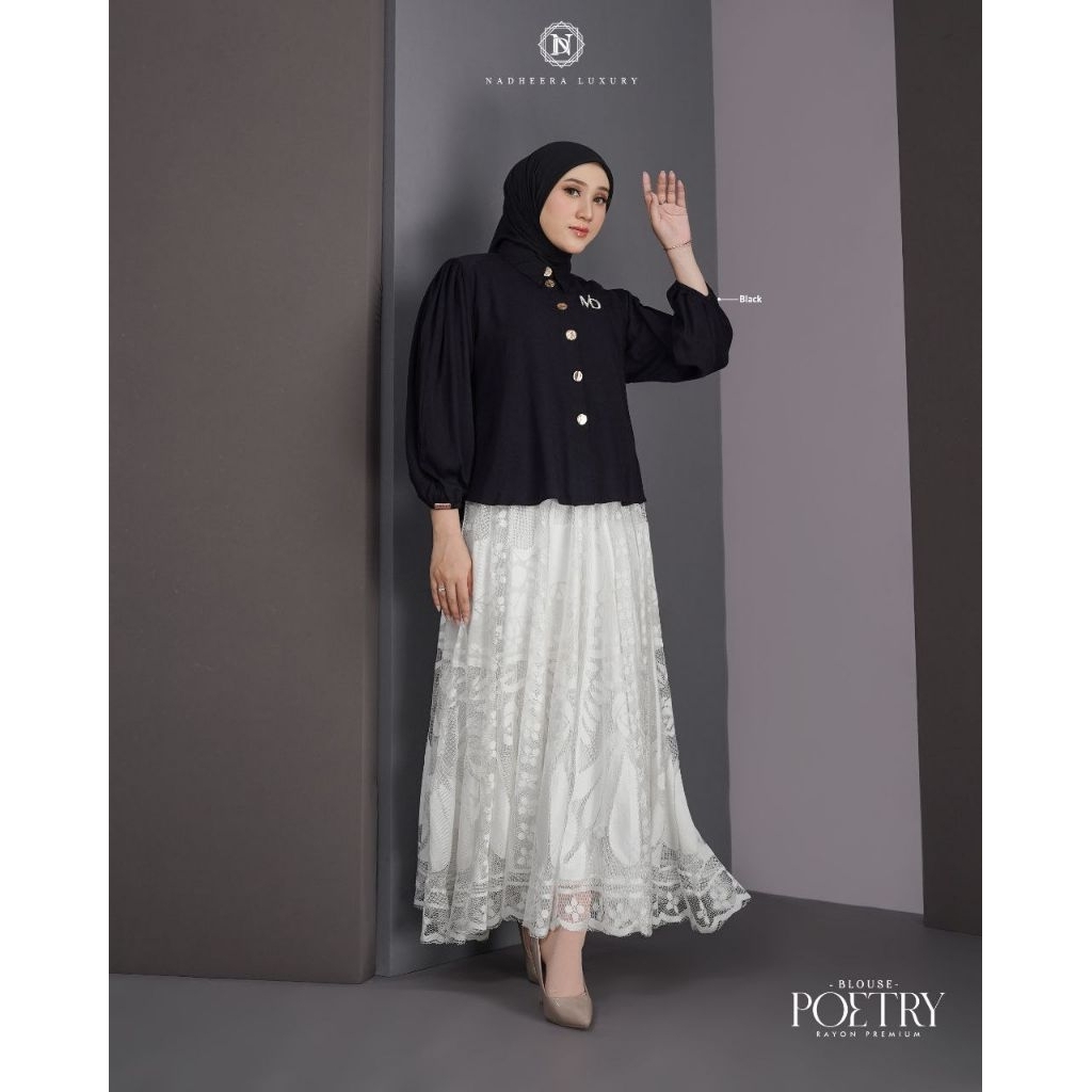 POETRY BLOUSE||RAYON PREMIUM||NADHEERA LUXURY