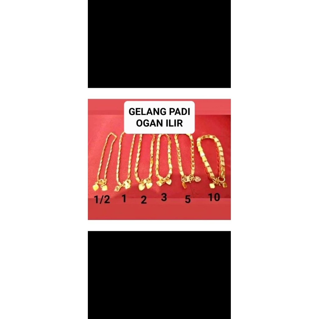 GELANG PADI SEPUH EMAS 24K