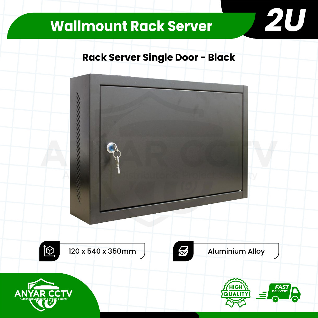 KHUSUS  GOJEK / INSTANT  Wallmount Rack Server 2U, Rak Server Single Door 2U